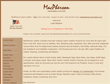 Tablet Screenshot of mcpcustomleather.com